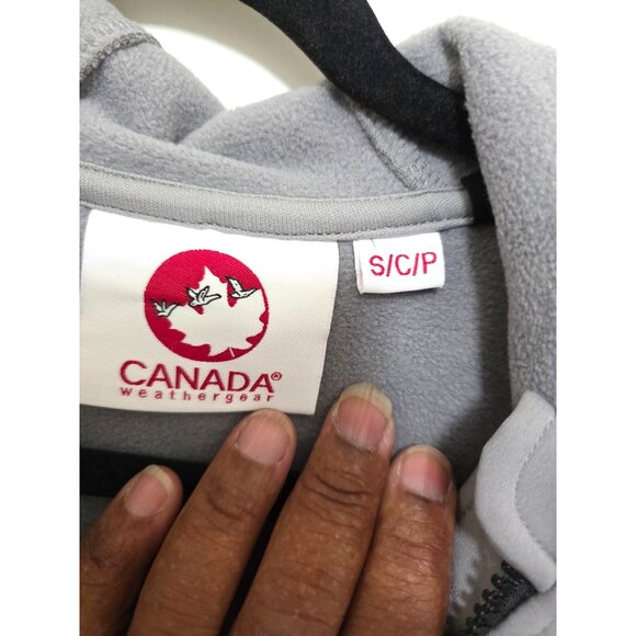 NWT Canada Weather Gear Women's Gray & Light Gray Full-Zip Hoodie Jacket Size s/ - Picture 9 of 10